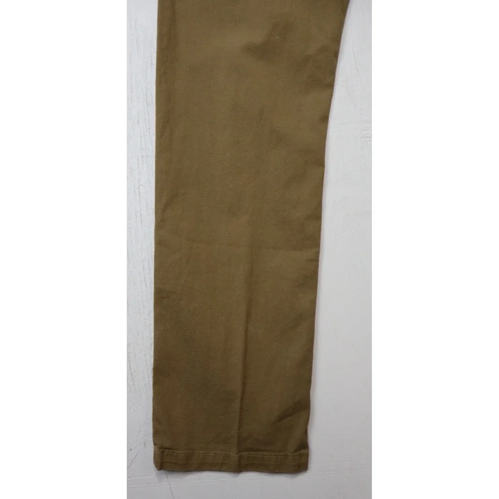Mens Flint and Tinder Pants Brown Cotton Size 33x32 Made in USA Flat Front